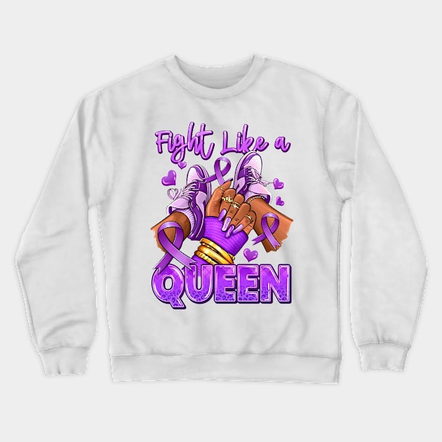 Lupus Awareness Afro Girl Sneakers, Lupus Cancer Awareness Crewneck Sweatshirt by artbyGreen